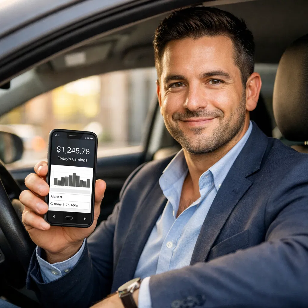 Motorista TVDE bem-sucedido